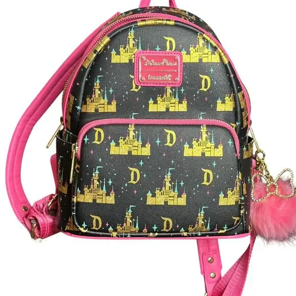 Loungefly Parks Exclusive Disneyland Castle Mini Backpack - Picture 2 of 8